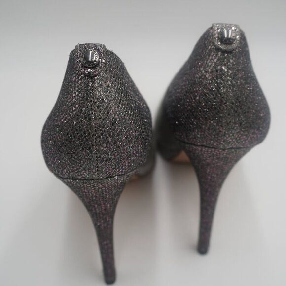 Michael Kors Ombre gunmetal Glitter Pumps, Textile upper/leather lining Sz 9.5. - Picture 3 of 8